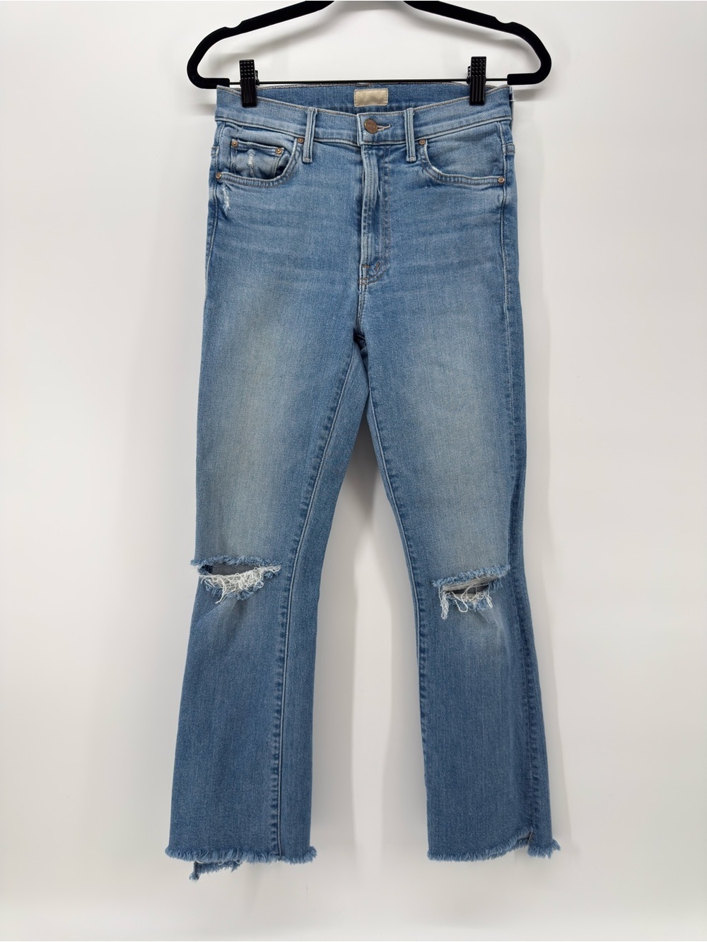 Mother Jeans The Insider Crop Step Fray 26 thrilling shots ripped distressed